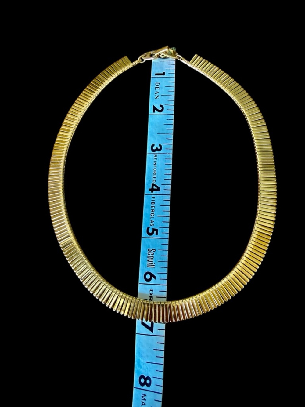 Napier Gold Omega Cleopatra Choker Necklace - Picture 5 of 6